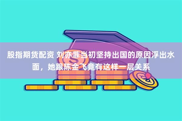 股指期货配资 刘亦菲当初坚持出国的原因浮出水面，她跟陈金飞竟有这样一层关系