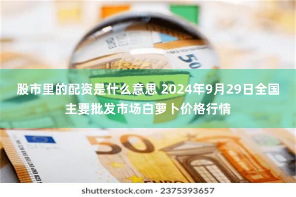 股市里的配资是什么意思 2024年9月29日全国主要批发市场白萝卜价格行情